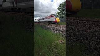 1S08, 801210, Azuma fast pass through Chester le Street, London Kings Cross to Edinburgh #train
