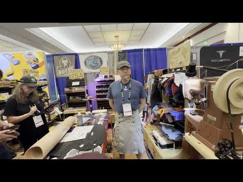 Blade Show Atlanta 2025 booth of Slickbald Customs & The Snapping Turtle Leather Co., LLC