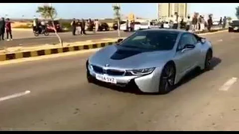 First i8 Bmw in Karachi Pakistan 2017 | Super Sports Cars in Pakistan