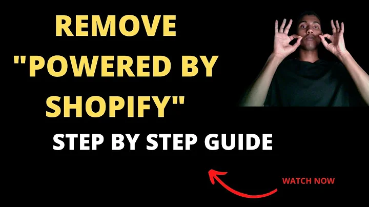 Remove Powered by Shopify: A Step-by-Step Guide