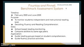 Comprehensive Assessment Plan