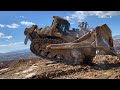 Huge Komatsu D475A Bulldozer Ripping Hard Rock (Great Operator)