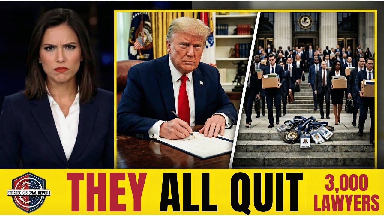 Все они уволились! 3000 юристов Министерства юстиции США покинули зал суда после незаконного прик...