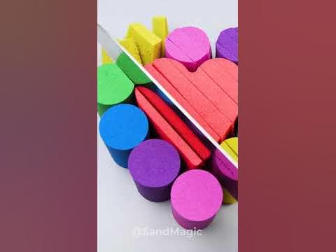 Oddly Satisfying Video How To Make Kinetic Sand Cake Cutting ASMR #157