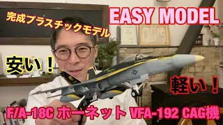 Easy model　完成プラスチックモデルの世界　F/A-18C VFA-192CAG機【飛行機ソムリエひでき(29)】