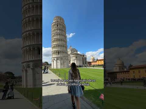 Video: Je li kosi toranj u Pizi izgrađen nagnut?