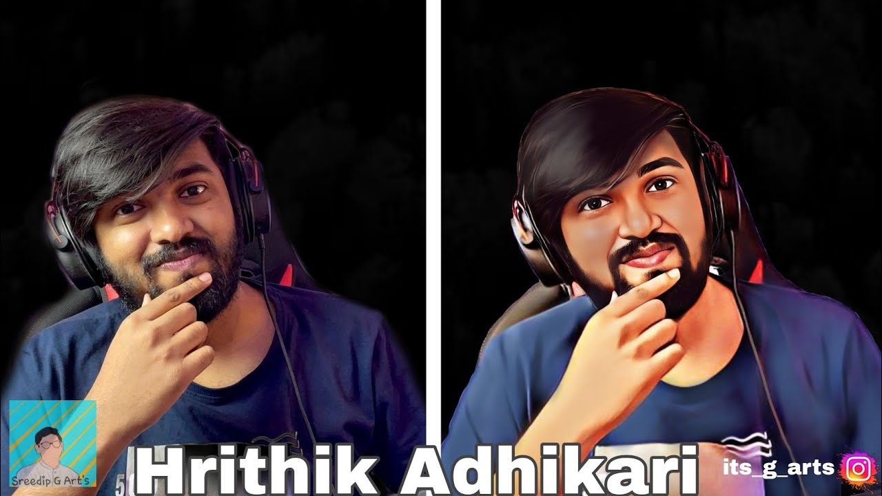 Digital art of @HrithikAdhikary @halkatech #rost #comedy #art #artist #digitalart