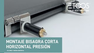 ETOOS Montaje Bisagras HORIZONTALES para Asientos Columbia de Roca y Marina Horizontal de gala