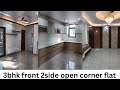 3bhk front side 2side open corner flat with lift covered parking indirapuram ghaziabad ☎️ 8851616579