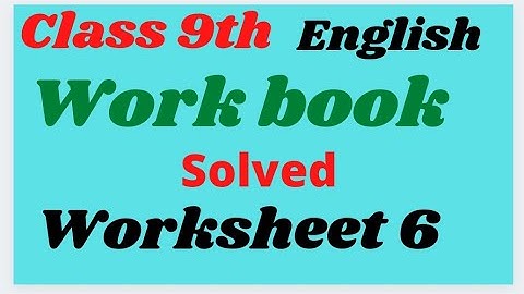 Class 9 My English Work Book ll Solved Worksheet 6 ll Three Great Indians #pseb
