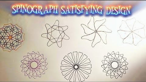 The UNBELIEVABLE Power of a Spinograph ❤️ ! Spinograph simple art! Spinograph satisfying design  !!