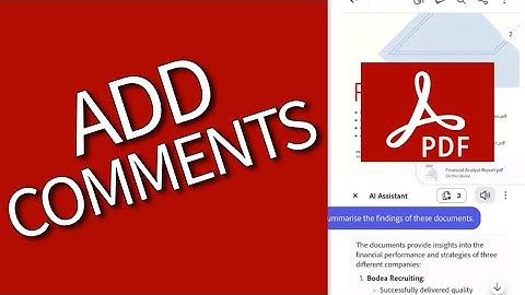 How to Add Comments in Adobe Acrobat 2025?