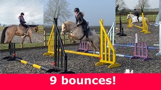 9 BOUNCES BAREBACK | Dad joins in!!!!