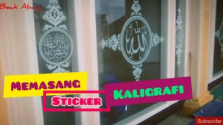 Kaligrafi Sticker Masjid