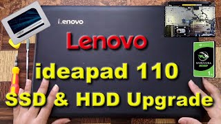 Lenovo Ideapad 110 15-IBR SSD & HDD Upgrade #lenovoideapad110