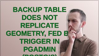 Gis: Backup table does not replicate geometry, fed by trigger in pgAdmin (postGIS)