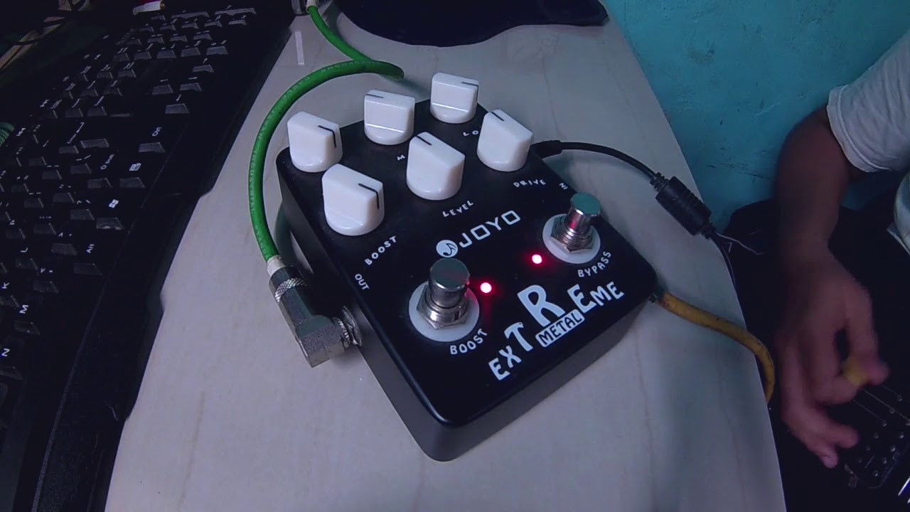 Pédale Distorsion Metal JOYO JF-17 - Égaliseur 3 Bandes Et Boost - Pour Guitare Électrique - Bypass