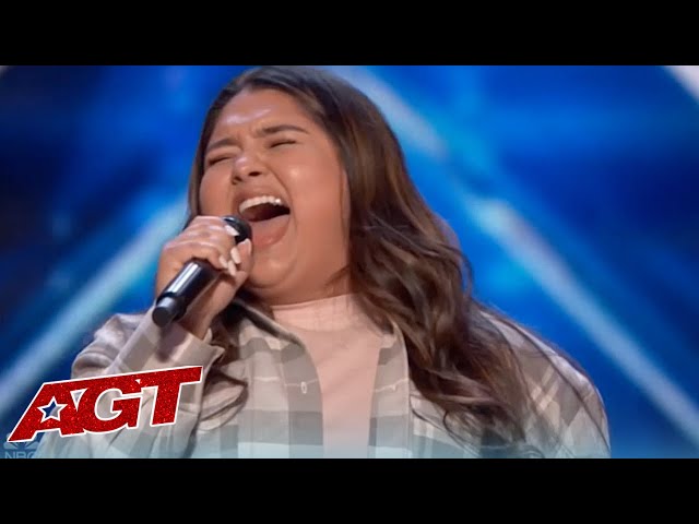 WOW! Kristen Cruz Famous TikToker Gives STUNNING Performance On AGT 2022! class=