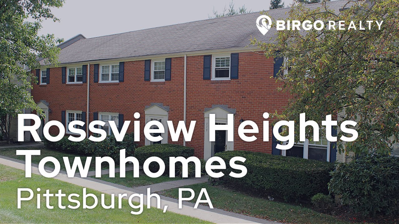 Rossview Heights Townhomes ThreeBedroom Apartment Pittsburgh, PA