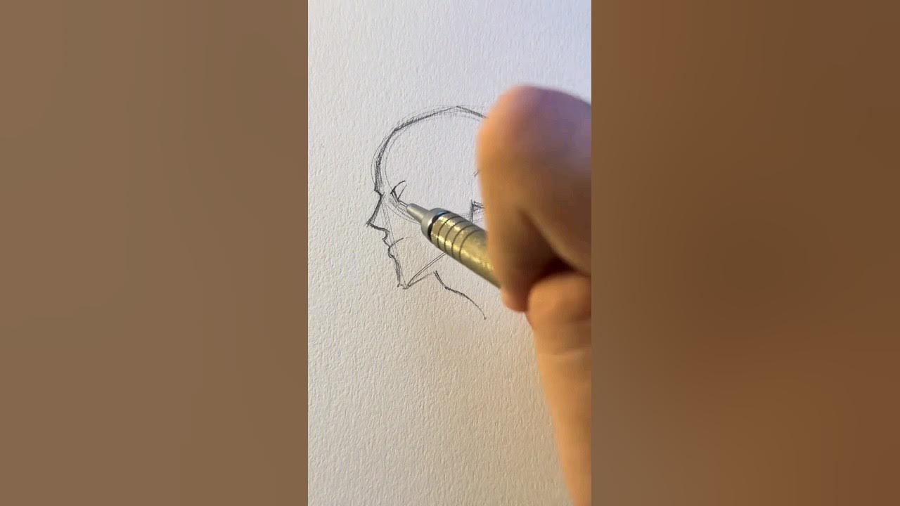 How to draw head from side view Jmarron YouTube