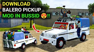 How to Add BALERO PICKUP Mod in Bus Simulator Indonesia | Bussid Pickup Mod | Mahindra Pickup Mod screenshot 1