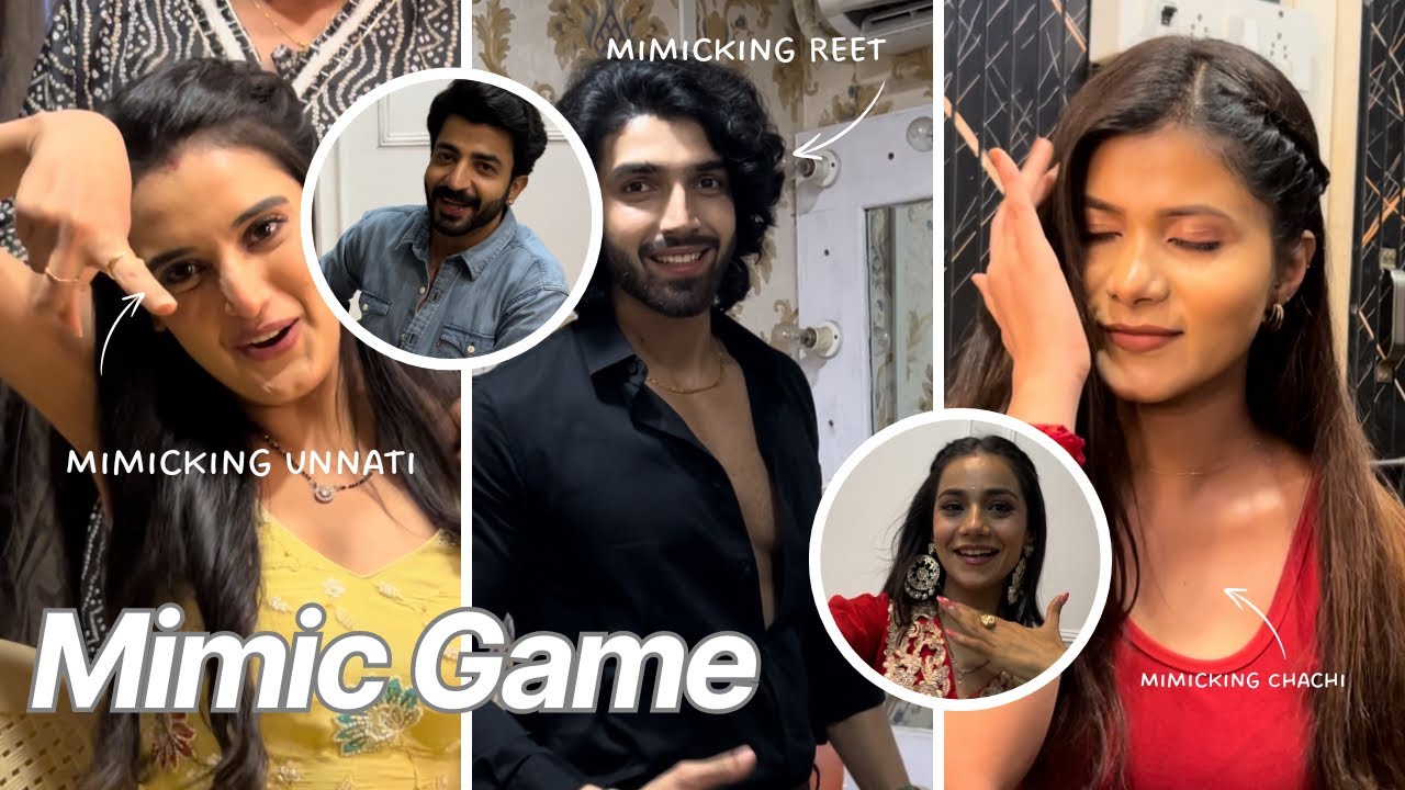 Sabne ek doosre ki acting ki😂❤️| Reet nailed it💃🏻| #rageet #jahm #smita #zeetv #raghav #mimicgame