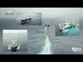 UNITY FR 165 (part 1) Drone & Deck footage of shooting & hauling net on a Pelagic Trawler