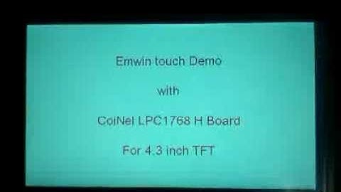 emwin Round Button demo on CoiNel LPC1768 H (4.3" TFT)
