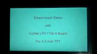 emwin Round Button demo on CoiNel LPC1768 H (4.3 TFT)