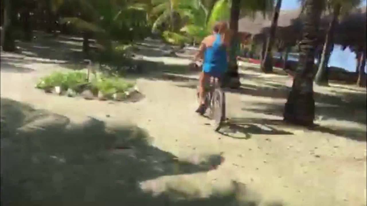 Bicycle tour of Long Caye at Glover's Reef in Belize