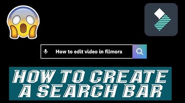 How to create a search bar intro in wondershare filmora
