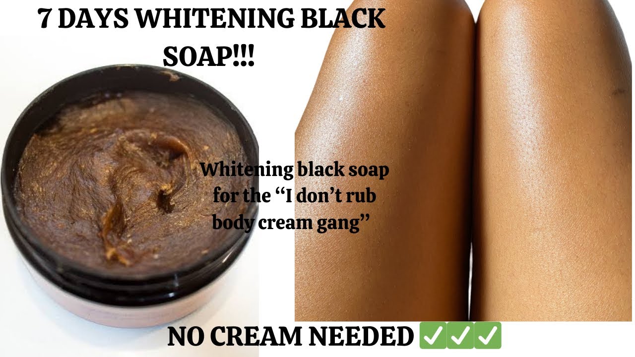 7 DAYS WHITENING BLACK SOAP WITH TURMERIC AND KOJIC ACID #how #diy #viralvideo #turmeric