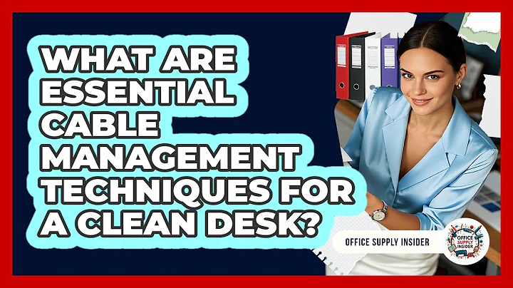 What Are Essential Cable Management Techniques For A Clean Desk? - Office Supply Insider