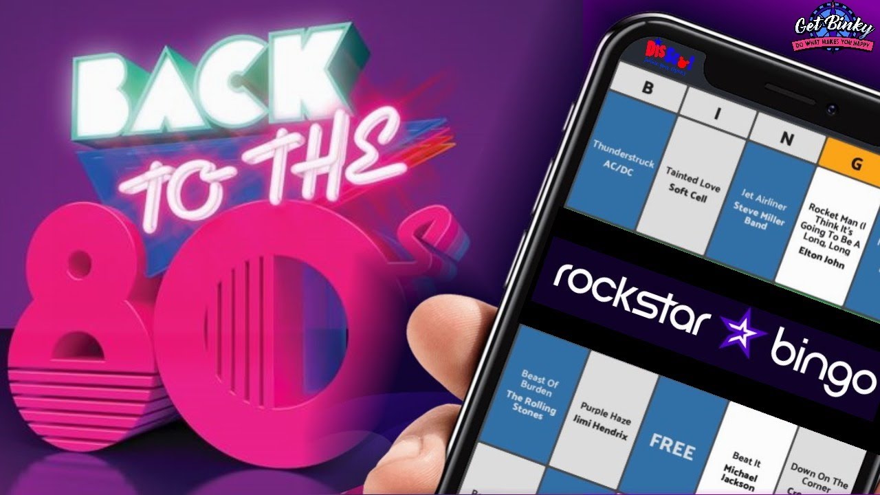 ALL OUT 80's MUSIC BINGO GAME | #ADGIFTED ROCKSTAR⭐️BINGO - YouTube