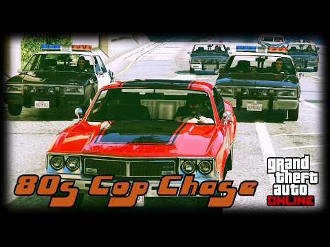 GTA Online- 80s Police Chase (Cinematic) with 80s Traffic