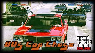 GTA Online- 80s Police Chase (Cinematic) with 80s Traffic