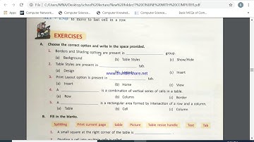CLASS 7TH,COMPUTER,CHAPTER#2,EXERCISE,TEACHER RABIA