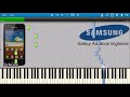 SAMSUNG GALAXY ADVANCE RINGTONES IN SYNTHESIA