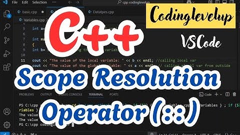 Scope Resolution Operator in C++ | what is scope resolution operator ( :: )