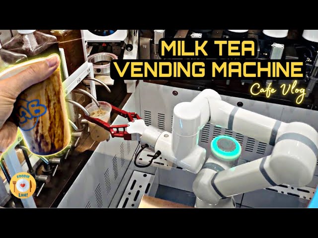 Robotic Arm Smart Milk Tea Vending Machine by iPlaysmart 