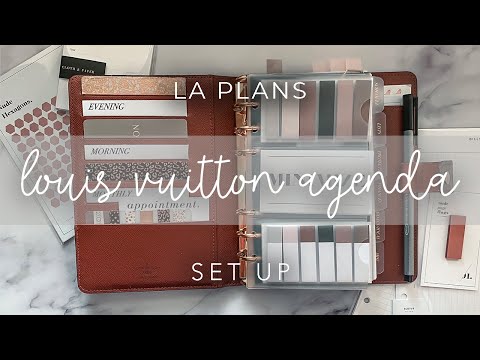 Louis Vuitton Agenda MM Set Up - YouTube