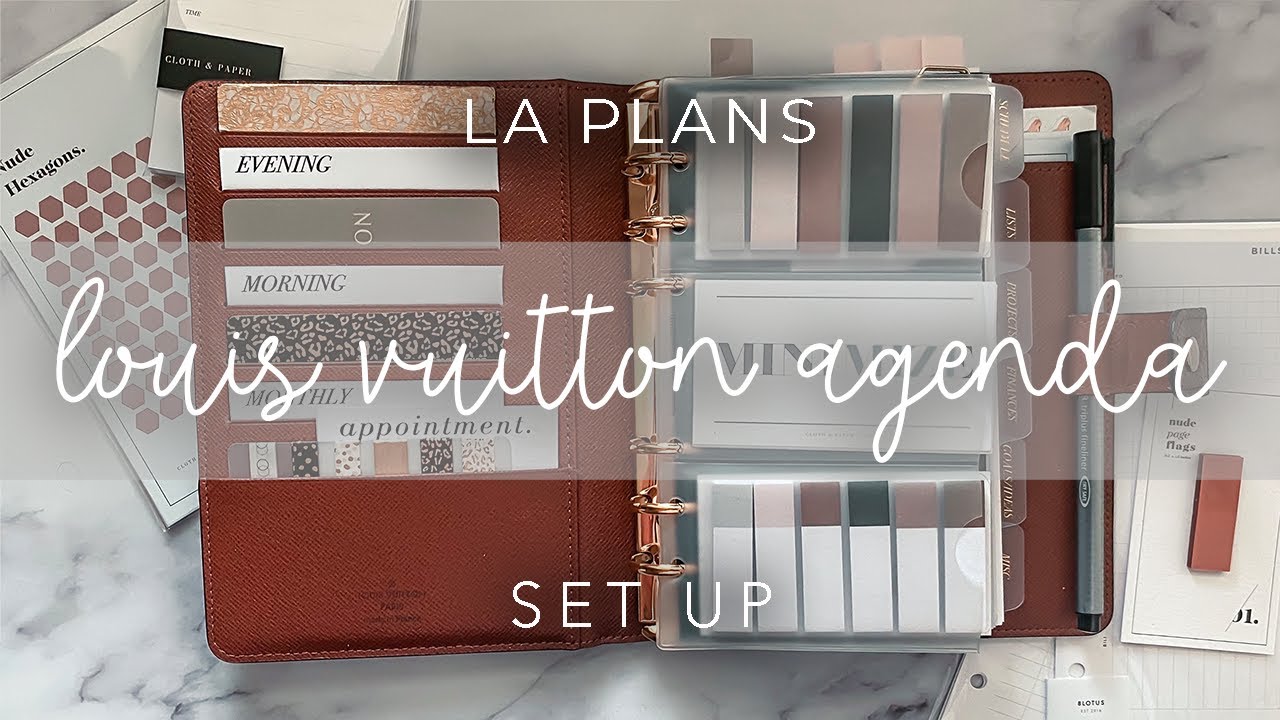 Louis Vuitton MM Agenda Set Up – LA PLANS