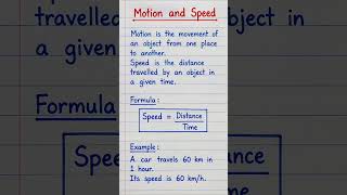 Motion and Speed | Physics Homework Help