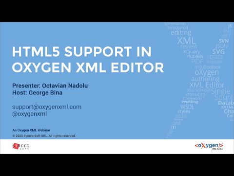 Webinar: HTML5 Support in Oxygen XML Editor