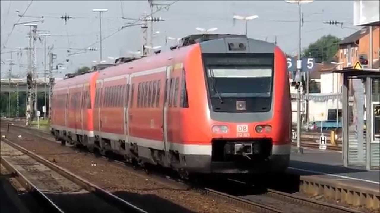 Schweinfurt Hbf mit V270.02, Regionalzüge: Erfurter Bahn (VT 650), BR 425 (+Mitfahrt), 440, 442, 612