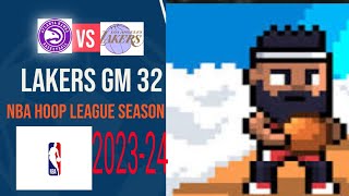 Lakers' trio COMBINE  for 60+ vs. Hawks ( Lakers vs. Hawks) NBA Hoop League Season 2023-24 GM 32