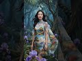 Gorgeous Fashion Model Artistic Forest and Dress | BerryHappy.ai #ai #viralshort #viral
