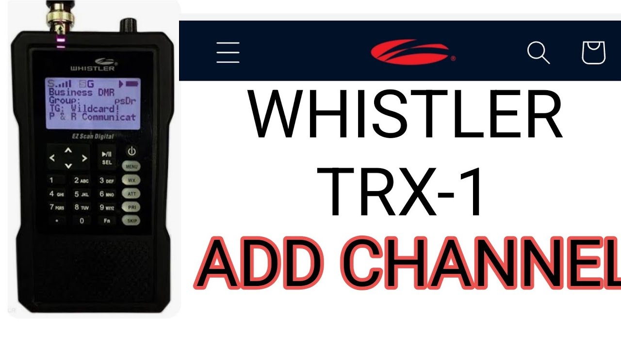 Whistler TRX-1, Добавить канал