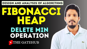 Extract min in Fibonacci heap || Delete min in Fibonacci heap || DAA