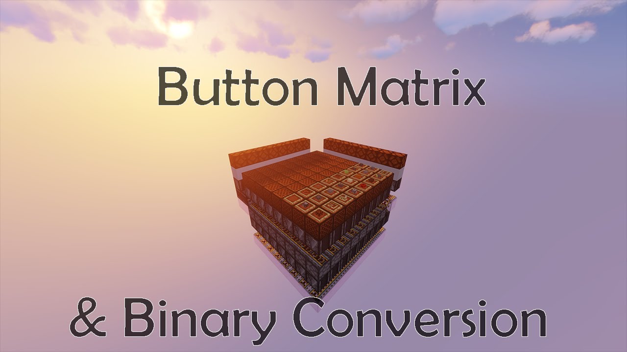 Button Matrix Minecraft - YouTube